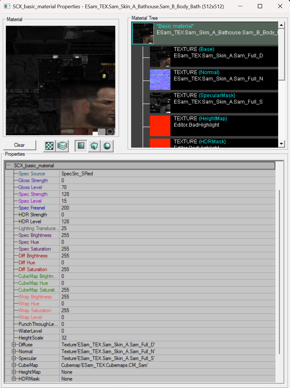 The properties of an SCX_basic_material|539
